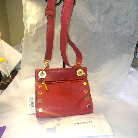 Hammitt Handbags - Hammitt Tony Small Rouge leather xbody